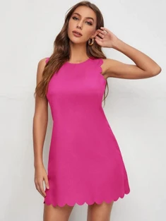 Shein Scallop Trim Dress