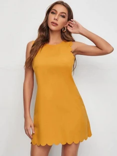 Shein Scallop Trim Dress
