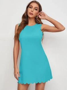 Shein Scallop Trim Dress