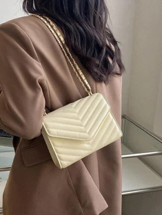 Shein Mini Chevron Flap Square Bag