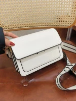 Shein Mini Letter Graphic Strap Flap Square Bag