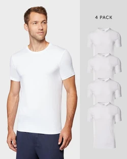 32 Degrees Men's 4 Pack Cool Crew Neck T-shirt