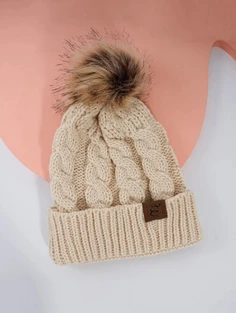 Shein Pom Pom Decor Beanie