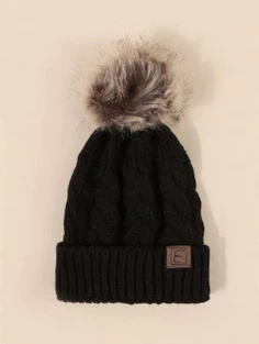 Shein Pom Pom Decor Beanie