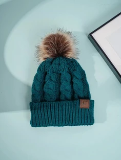 Shein Pom Pom Decor Beanie