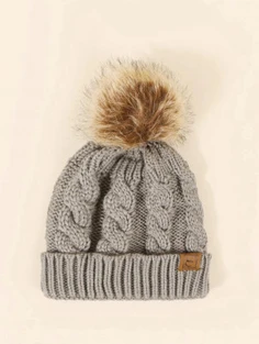 Shein Pom Pom Decor Beanie