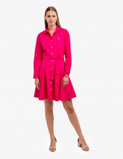 U.S. Polo Assn. Long Sleeve Yoke Skirt Dress