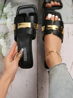 Shein Elegant Outdoors Flat Slippers