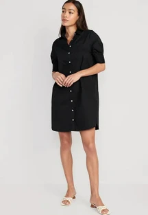 Old Navy Short-Sleeve Shirt Dress for Women