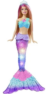Barbie Barbie Dreamtopia Doll Mermaid Toy With Water-Activated Light-Up Tail Pink-Streaked Hair & 4 Colorful Light Shows
