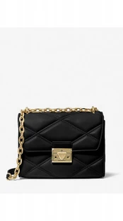 Michael Kors Serena Small Quilted Faux Leather Crossbody Bag