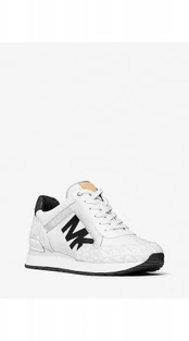 Michael Kors Maddy Two-Tone Logo Trainer