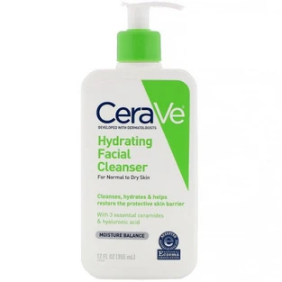 CeraVe Hydrating Facial Cleanser, For Normal to Dry Skin