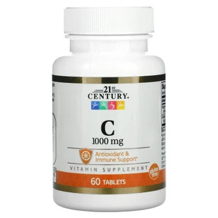 21st Century Vitamin C, 1,000 mg, 60 Tablets U2