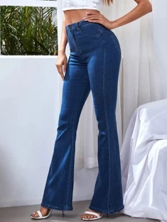 Shein High Waist Flare Leg Jeans