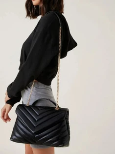 Shein Chevron Flap Shoulder Bag