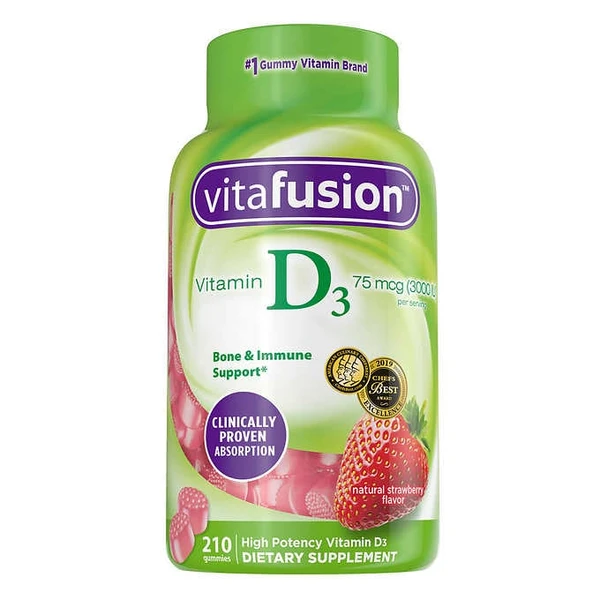 Vitafusion Vitamin D₃ 75 mcg, 210 Adult Gummies