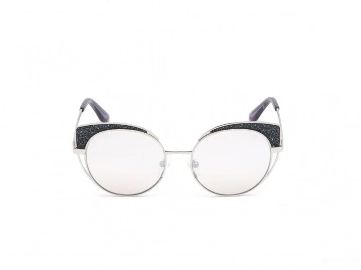 GUESS By Marciano Light Grey Cat Eye Ladies Sunglasses 