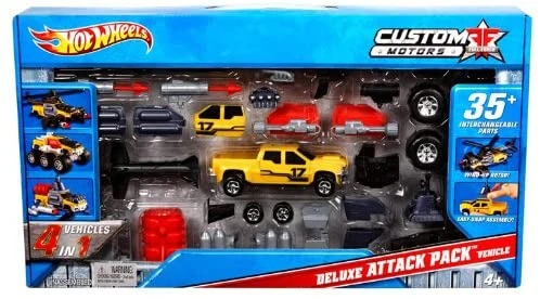 Hot Wheels Custom Motors Deluxe Attack Pack