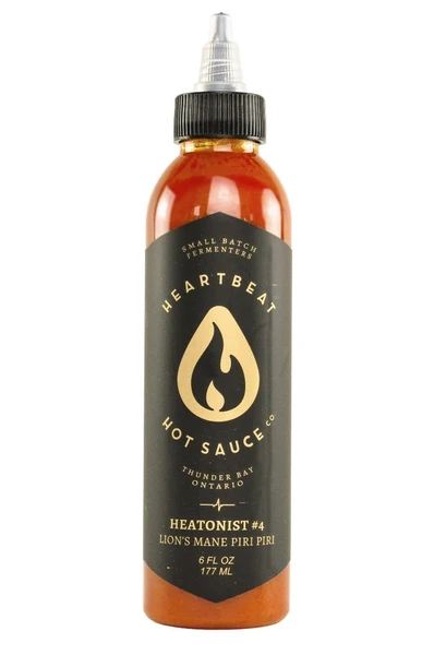 Heartbeat Hot Sauce Heatonist No. 4 - Lion's Mane Piri Piri Hot Sauce 177 ml