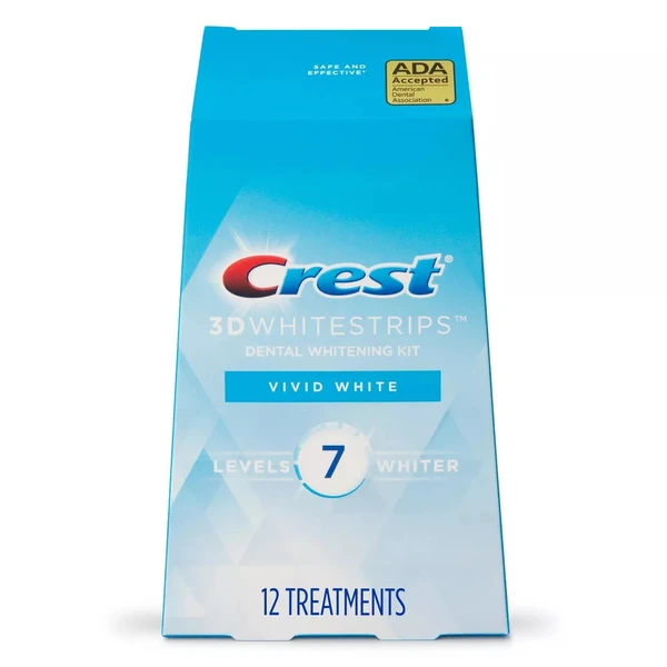 Crest Whitestrips Vivid White Teeth Whitening Kit - 12 Treatments