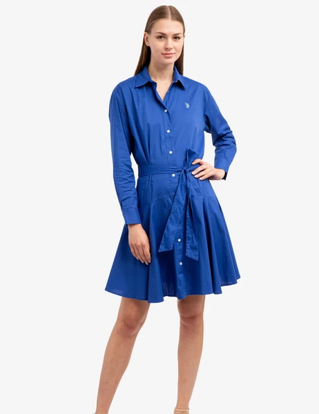 U.S. Polo Assn. Long Sleeve Yoke Skirt Dress