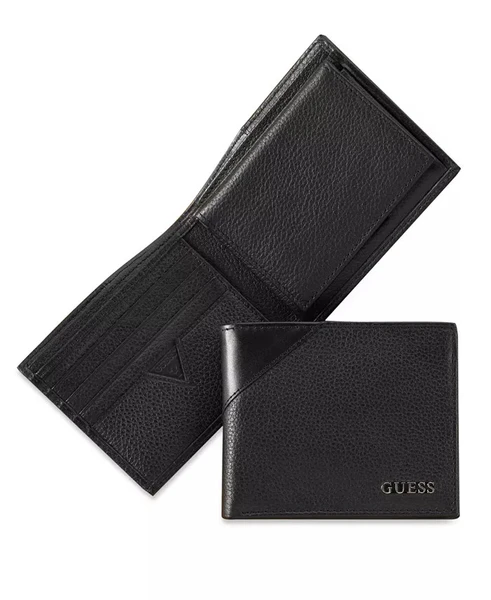 GUESS Men's Monterrey Billfold Wallet With Removable Passcase