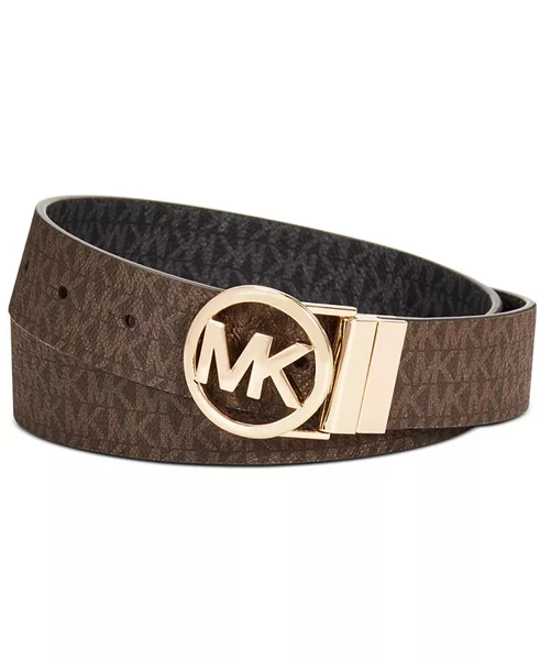 Michael Kors Reversible Logo With Logo Buckle Belt