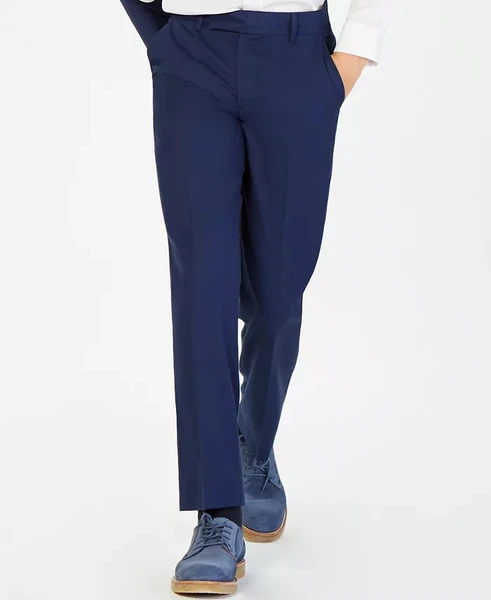 Calvin Klein Infinite Stretch Blue Pants, Big Boys