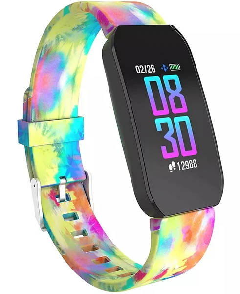 iTouch Unisex Tiedye Silicone Strap Active Smartwatch 44Mm