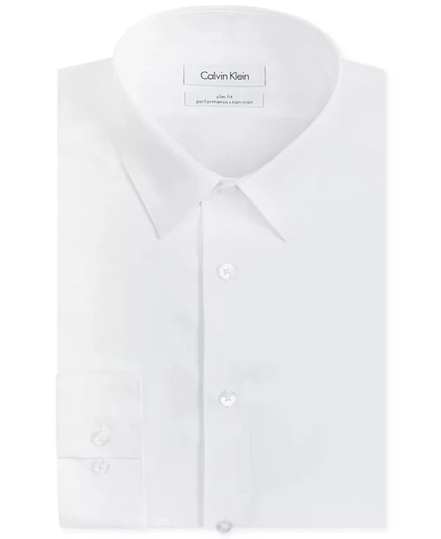 Calvin Klein Men's Slim-Fit Non-Iron Performance Dress Shirt