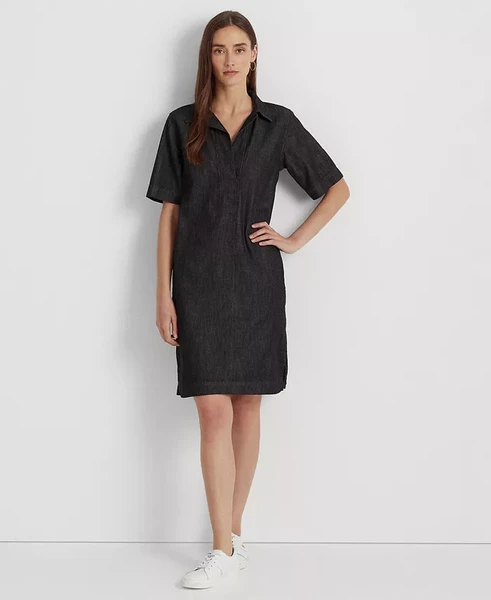 Lauren Ralph Lauren Denim Cotton Shift Dress