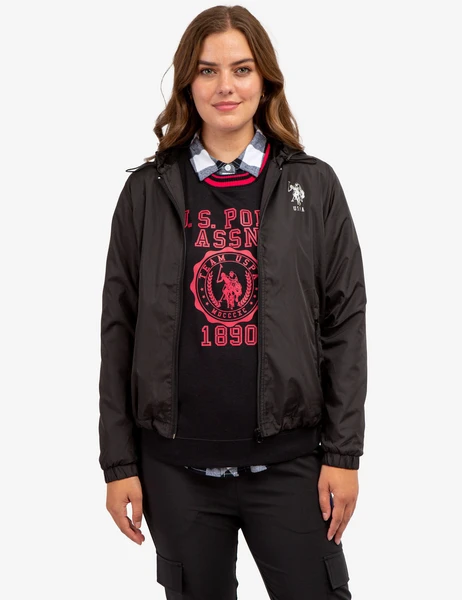 U.S. Polo Assn. Metallic Logo Windbreaker