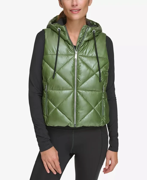 Calvin Klein Women's Hooded Puffer Vest