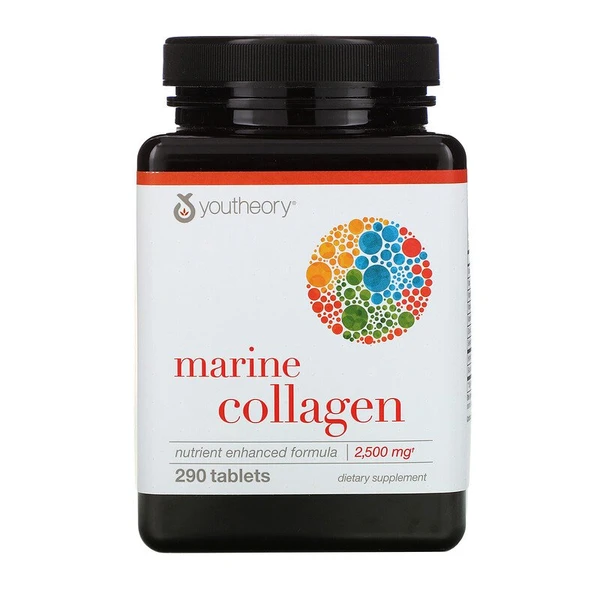 Youtheory Marine Collagen, 2,500 mg , 290 Tablets U1